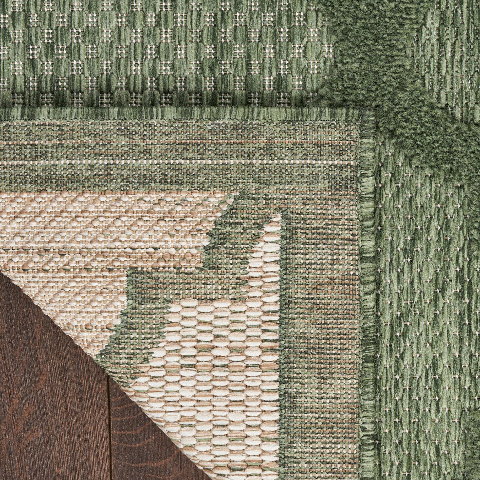 Nourison Home Easy Care  Green  Contemporary