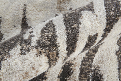 Feizy Vancouver  Grey Charcoal Modern/Bohemian & Eclectic