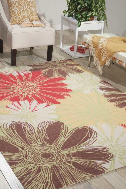 Nourison Home Home & Garden  Green  Contemporary