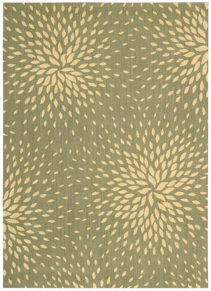 Nourison Home Capri CAP2 Light Green Contemporary Loom-woven Rug