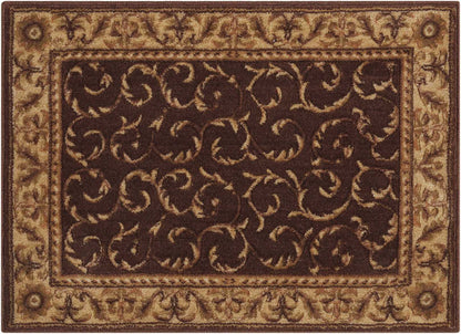 Nourison Home Somerset ST02 Brown Traditional Power-loomed Rug