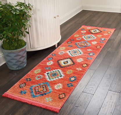 Nourison Home South Western  Red  Transitional