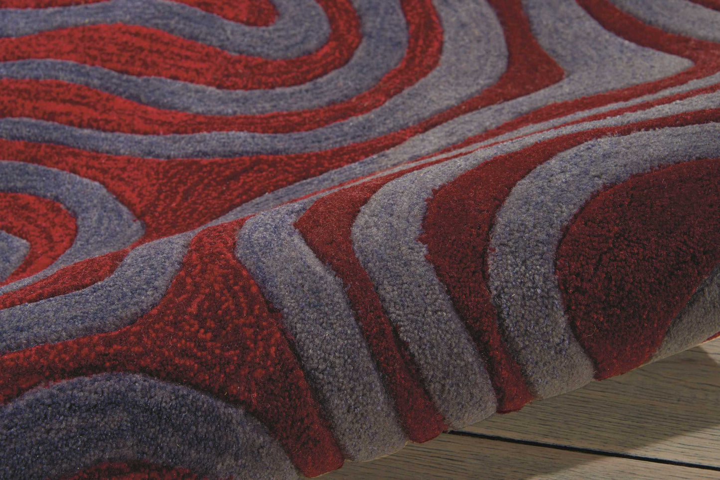 Nourison Home Contour  Sangria  Contemporary