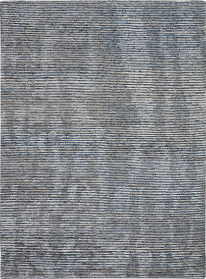 Nourison Home Ellora ELL03 Slate Contemporary Knotted Rug
