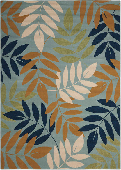 Nourison Home Caribbean  Blue  Contemporary