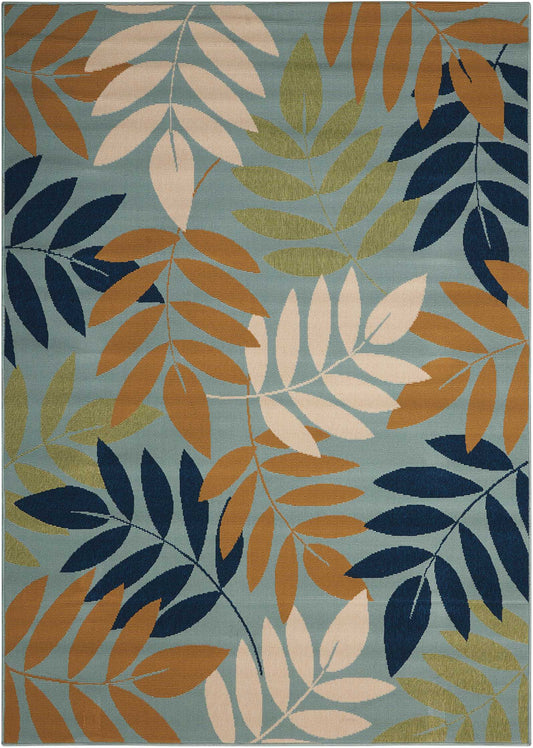 Nourison Home Caribbean  Blue  Contemporary