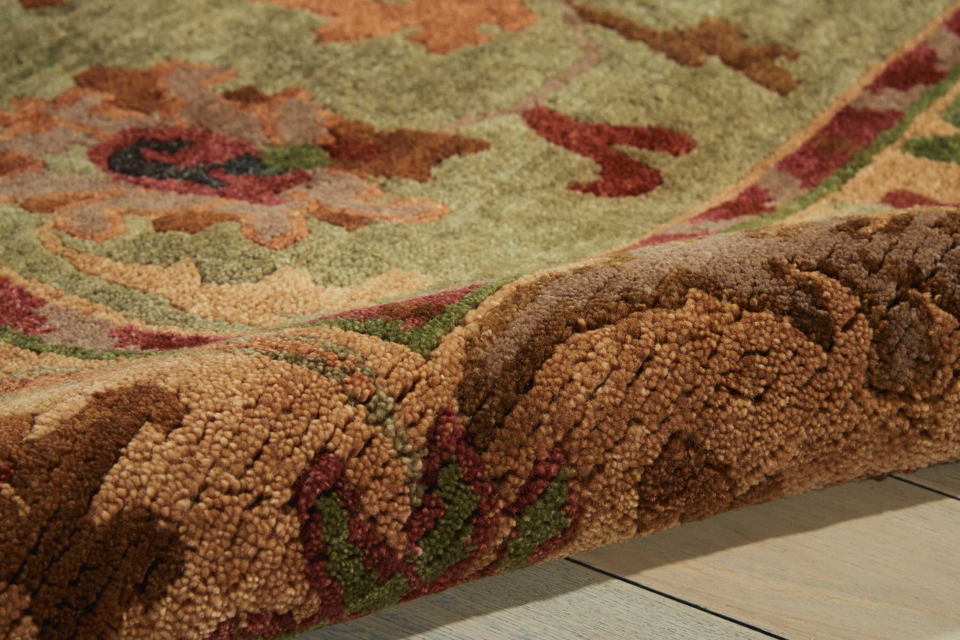 Nourison Home Tahoe  Green  Traditional