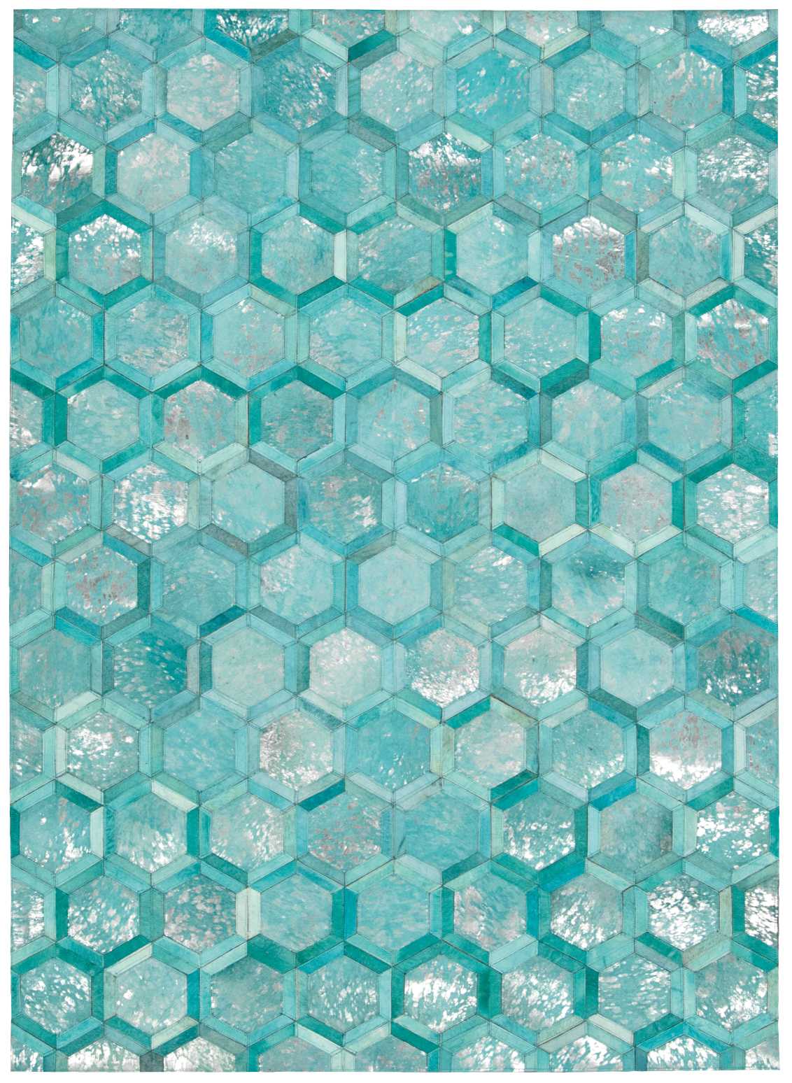 Michael Amini City Chic MA100 Turquoise Contemporary Woven Rug