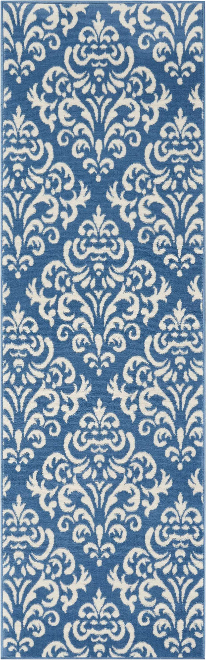Nourison Home Grafix GRF06 Blue Transitional Power-loomed Rug