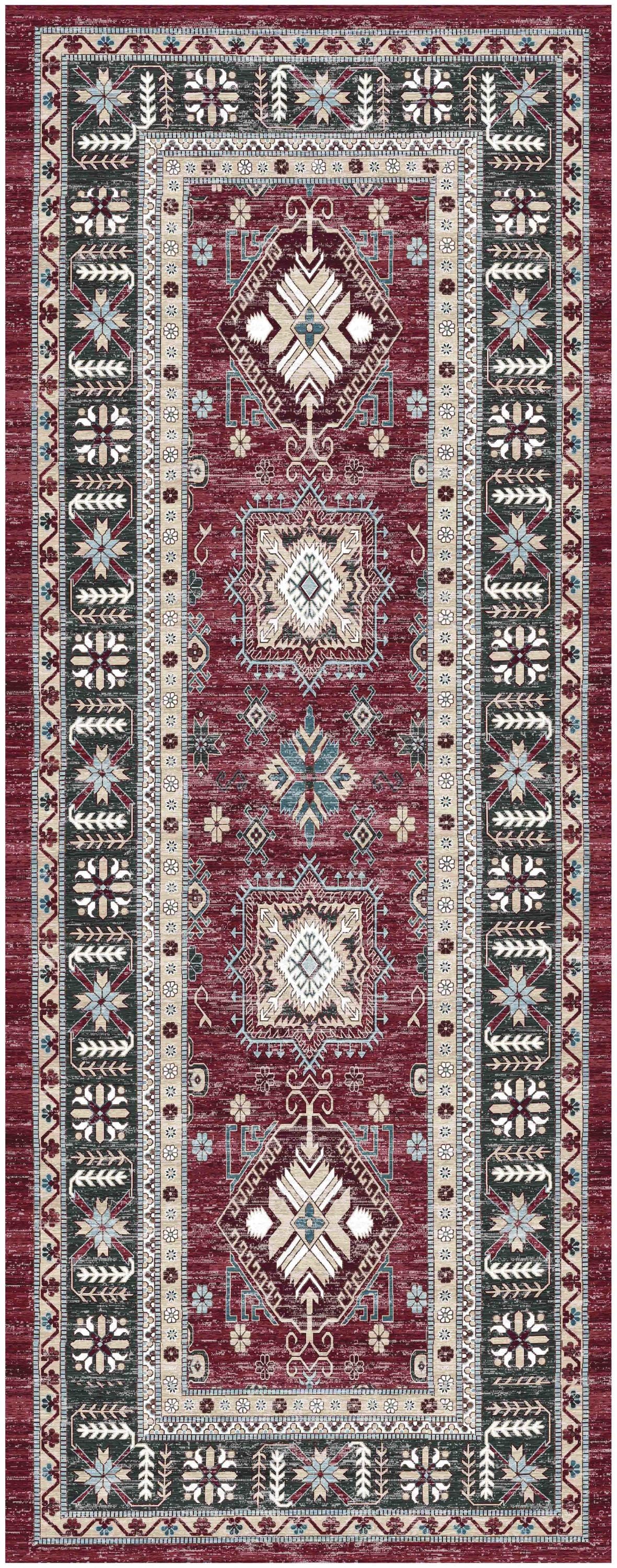 Nourison Home Fulton FUL03 Red Traditional Power-loomed Rug