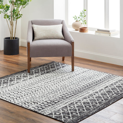 Surya Elaziz ELZ-2307 Black Global Machinemade Rug