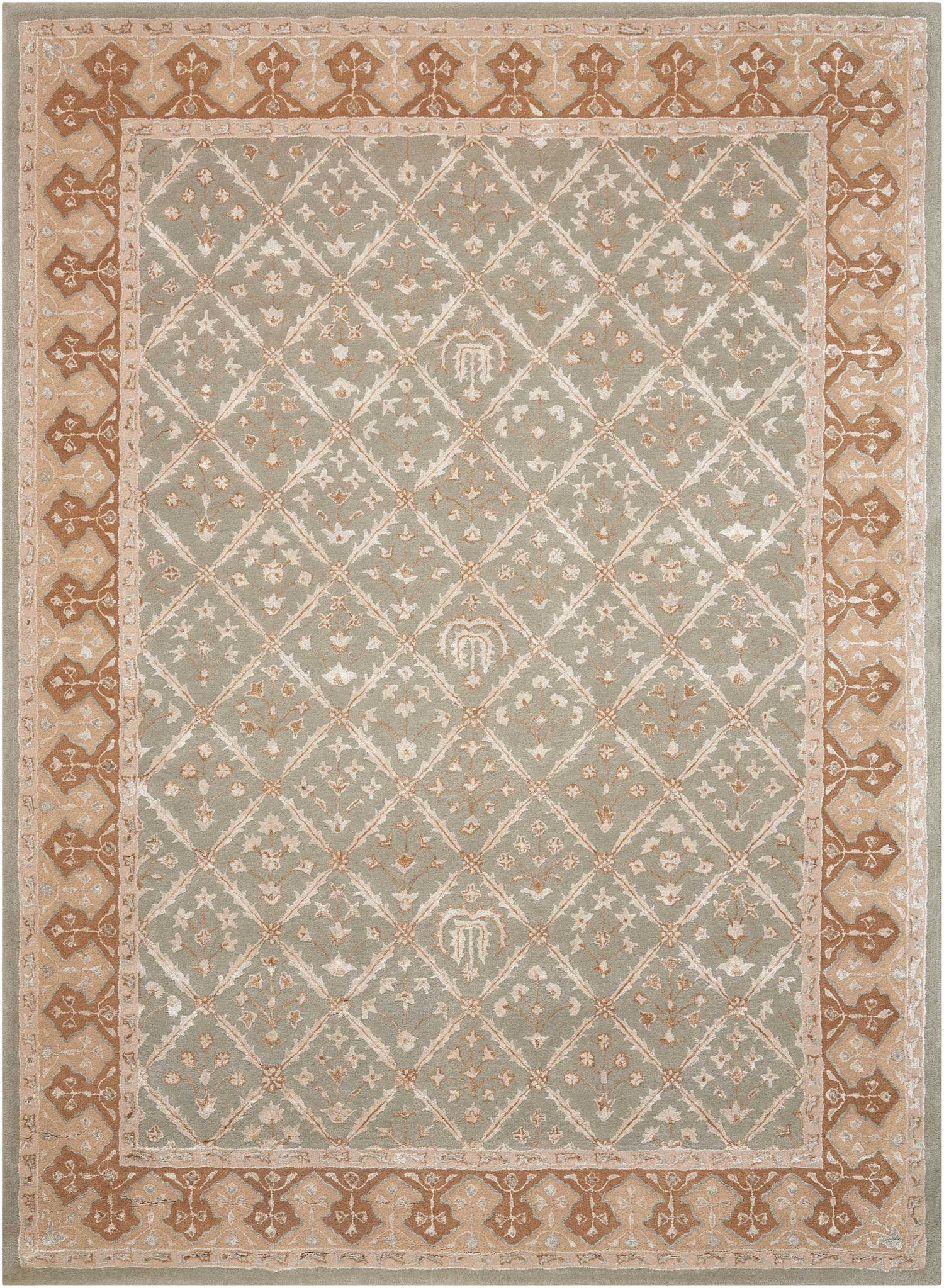 Nourison Home Symphony  Light Green  Traditional