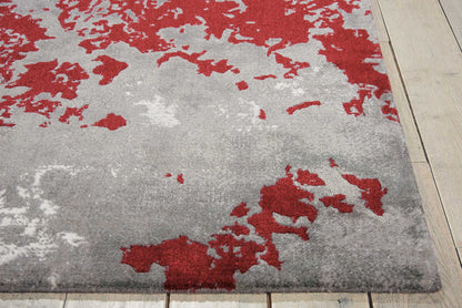 Nourison Home Twilight  Grey Red  Contemporary