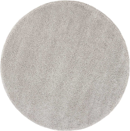 Nourison Home Malibu Shag MSG01 Silver Grey Contemporary Power-loomed Rug