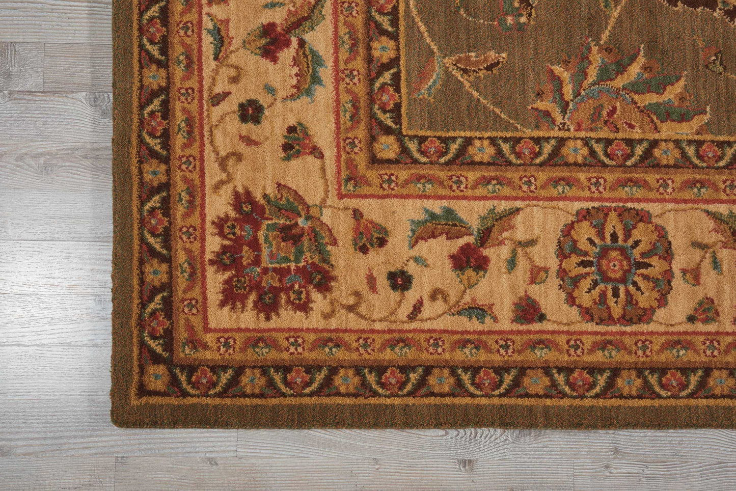 Nourison Home Living Treasures  Green  Traditional