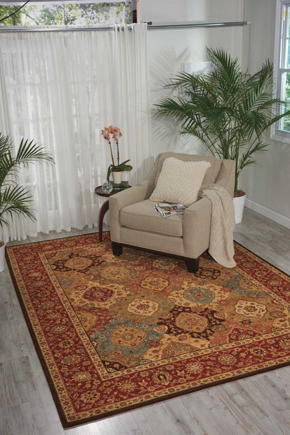 Nourison Home Living Treasures  Multicolor  Traditional
