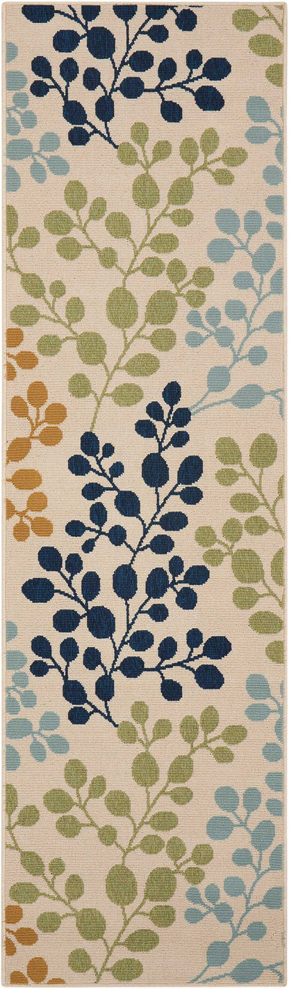 Nourison Home Caribbean CRB01 Ivory Contemporary Power-loomed Rug