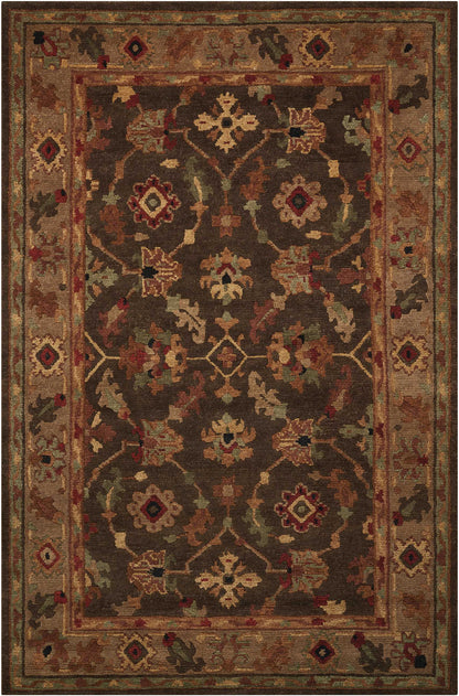 Nourison Home Tahoe TA10 Espresso Traditional Knotted Rug