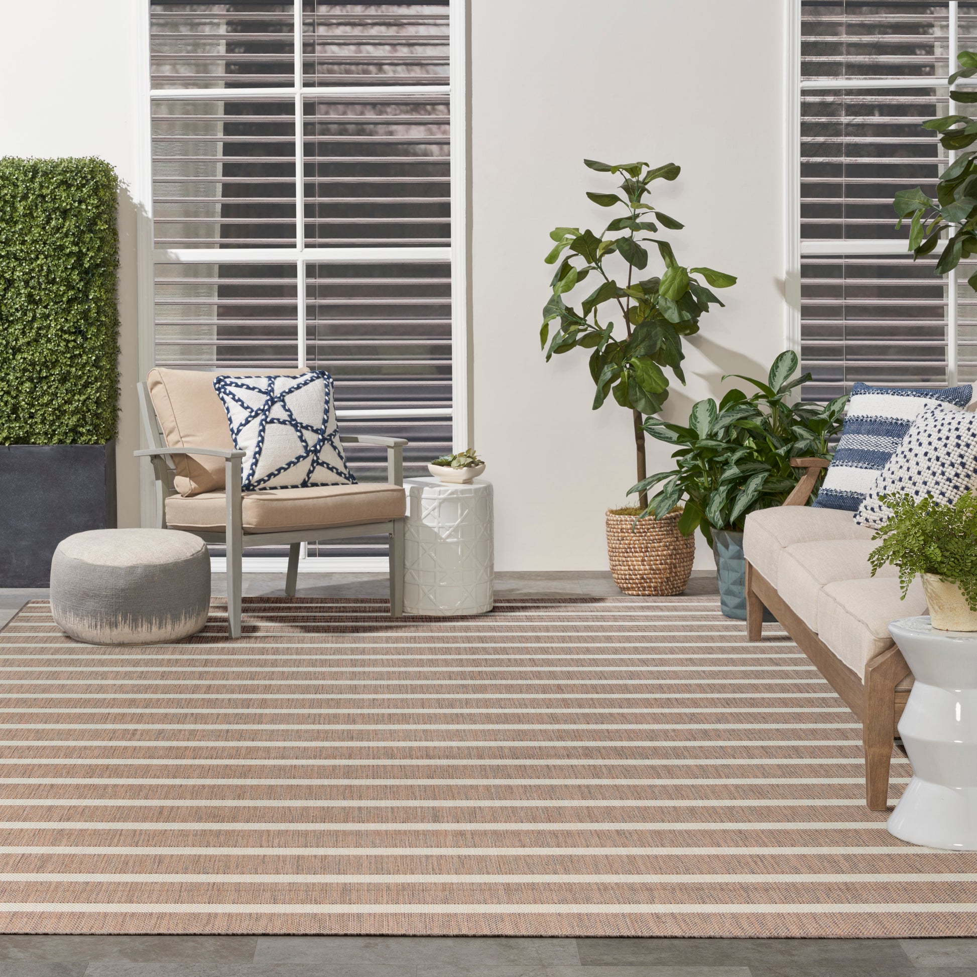 Nourison Home Positano  Jute Ivory  Contemporary