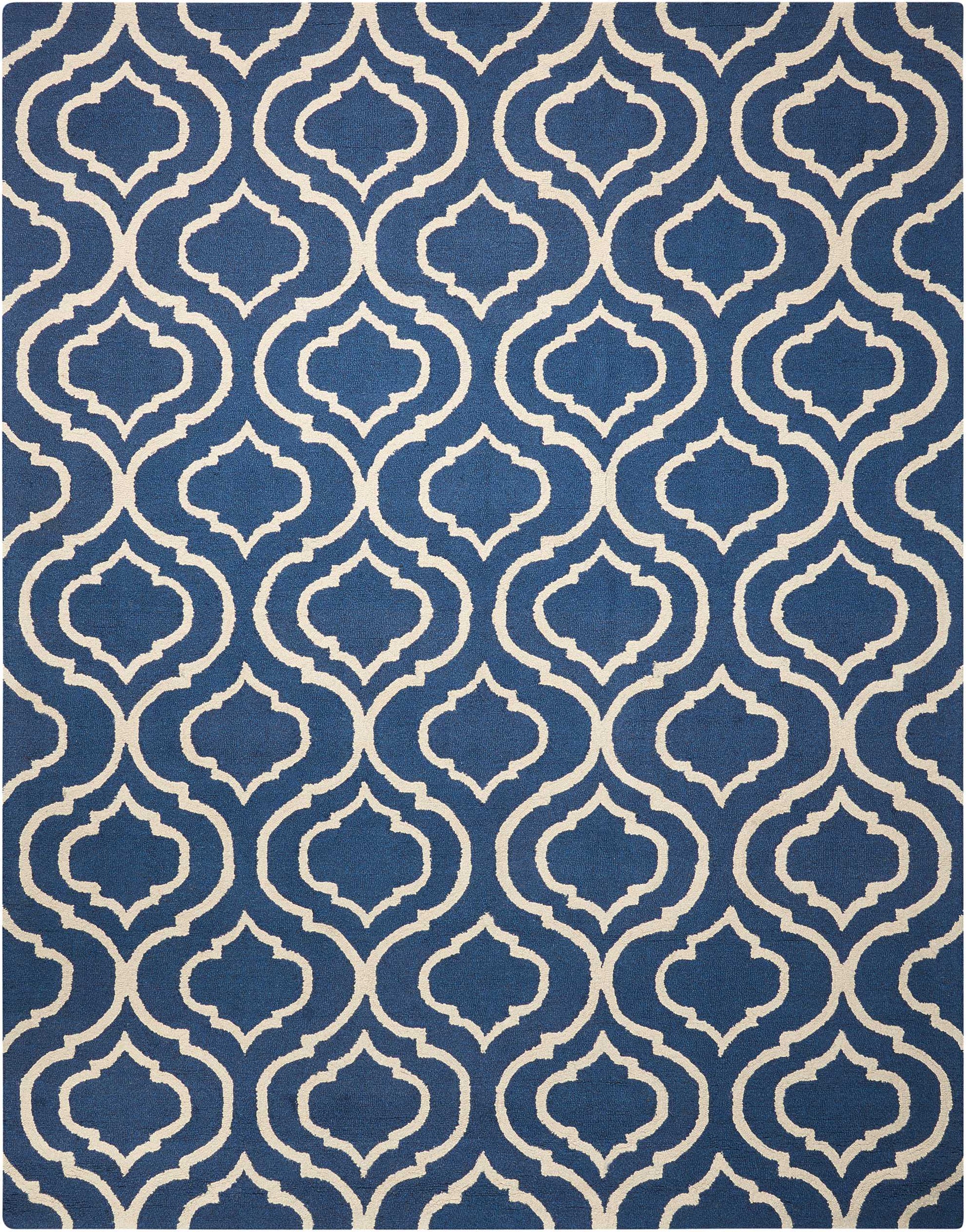 Nourison Home Linear  Navy  Transitional