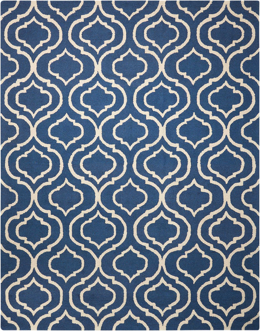 Nourison Home Linear  Navy  Transitional