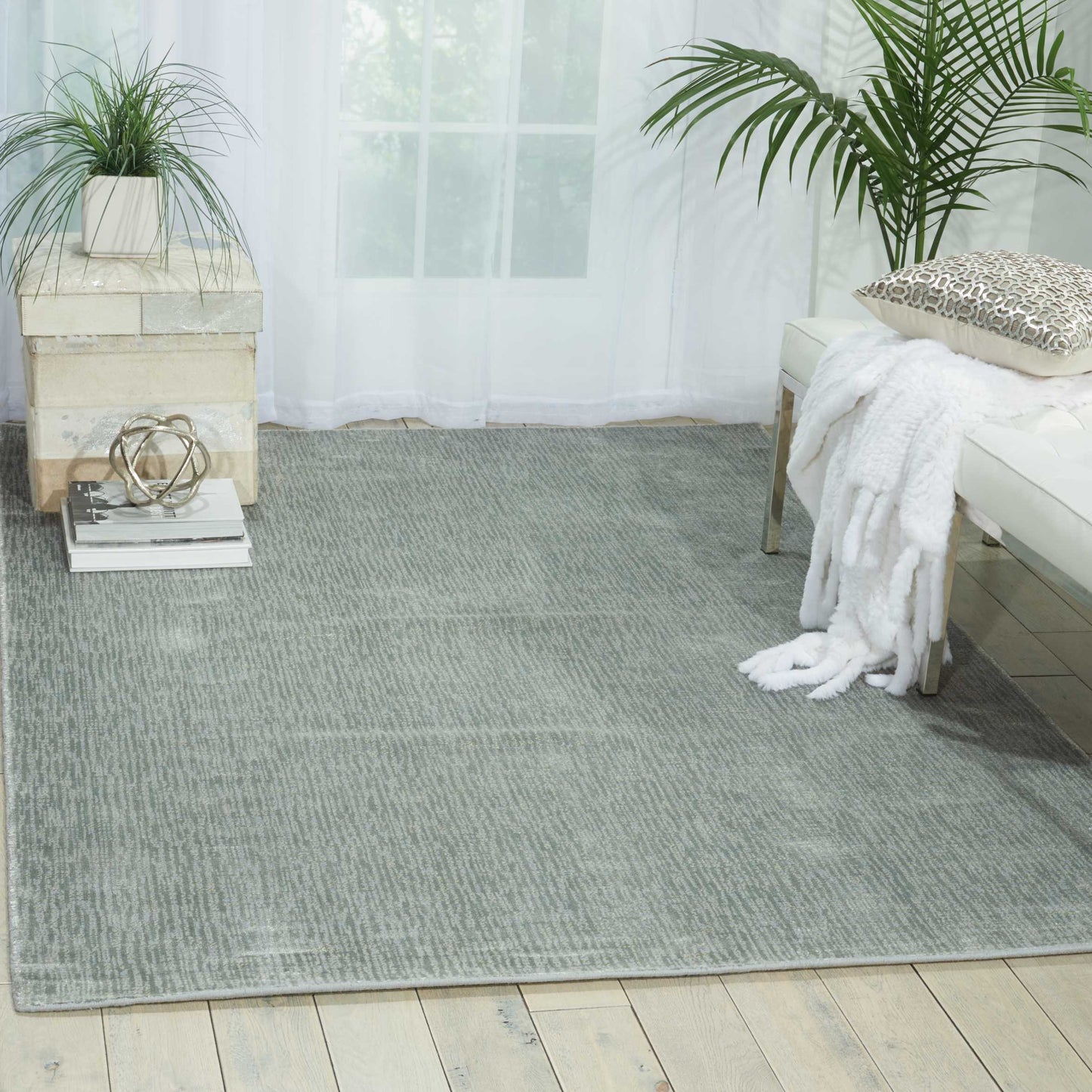 Nourison Home Starlight  Noon Sky  Contemporary