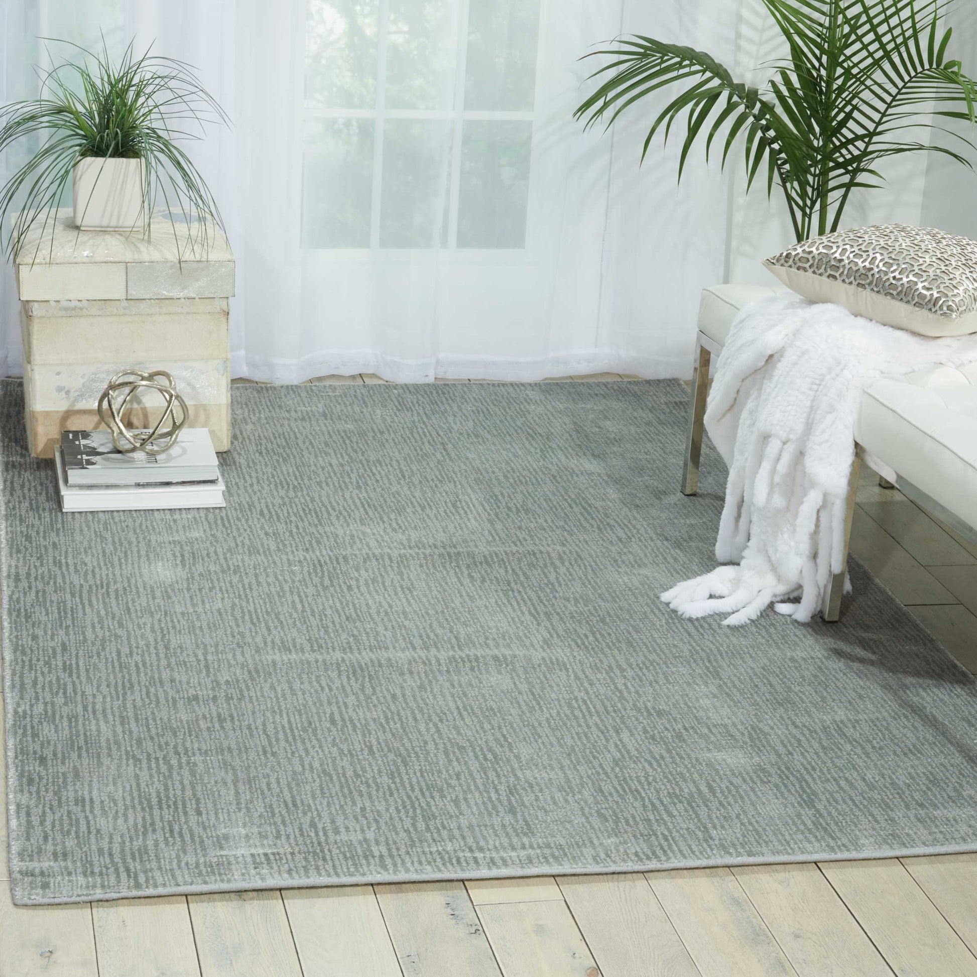 Nourison Home Starlight  Noon Sky  Contemporary