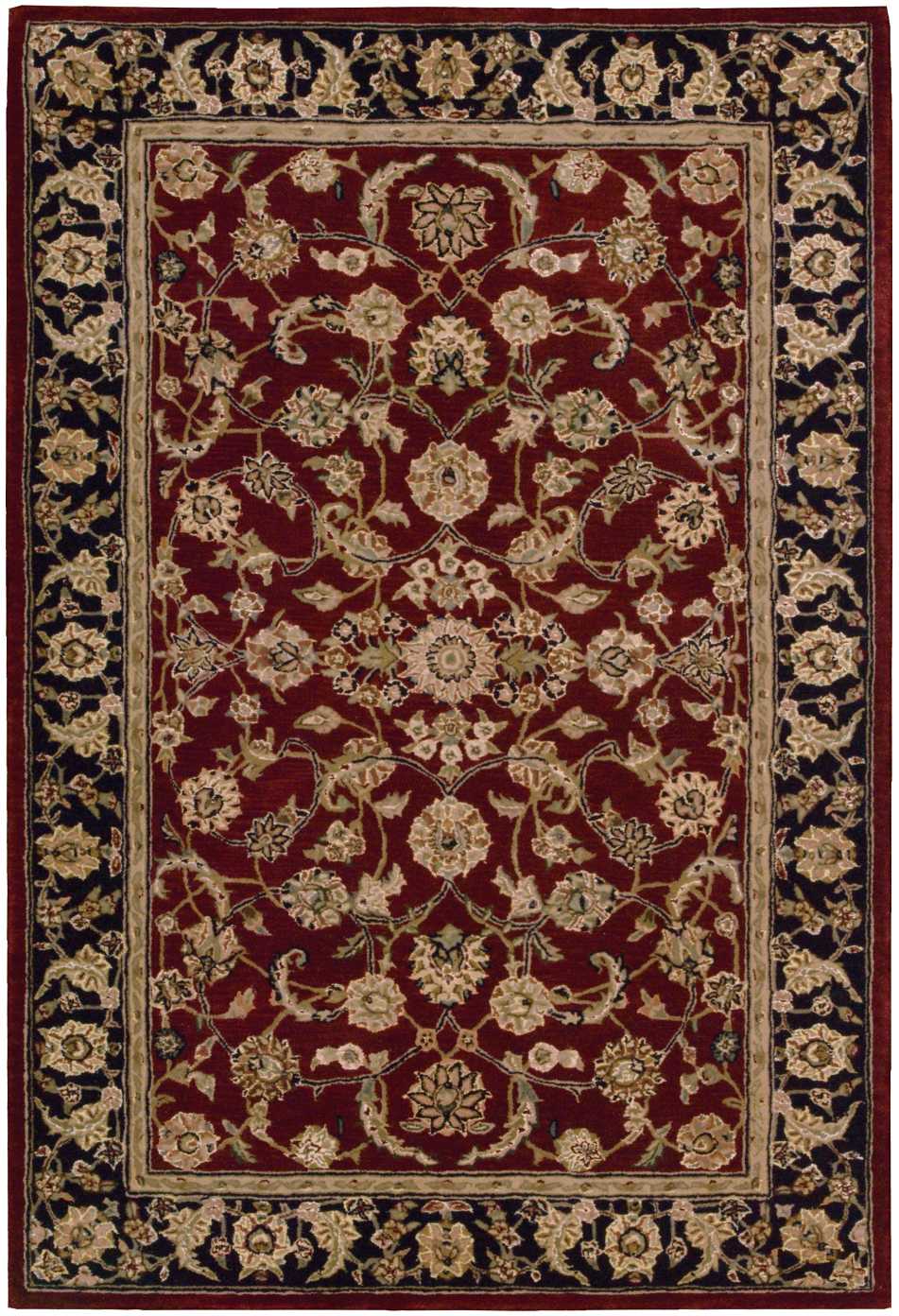 Nourison Home Nourison 2000 2002 Burgundy Traditional Tufted Rug