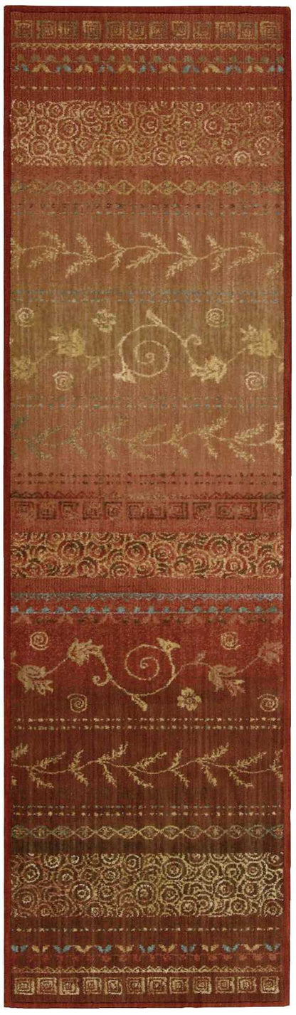 Nourison Home Radiant Impression LK02 Crimson Traditional Loomed Rug