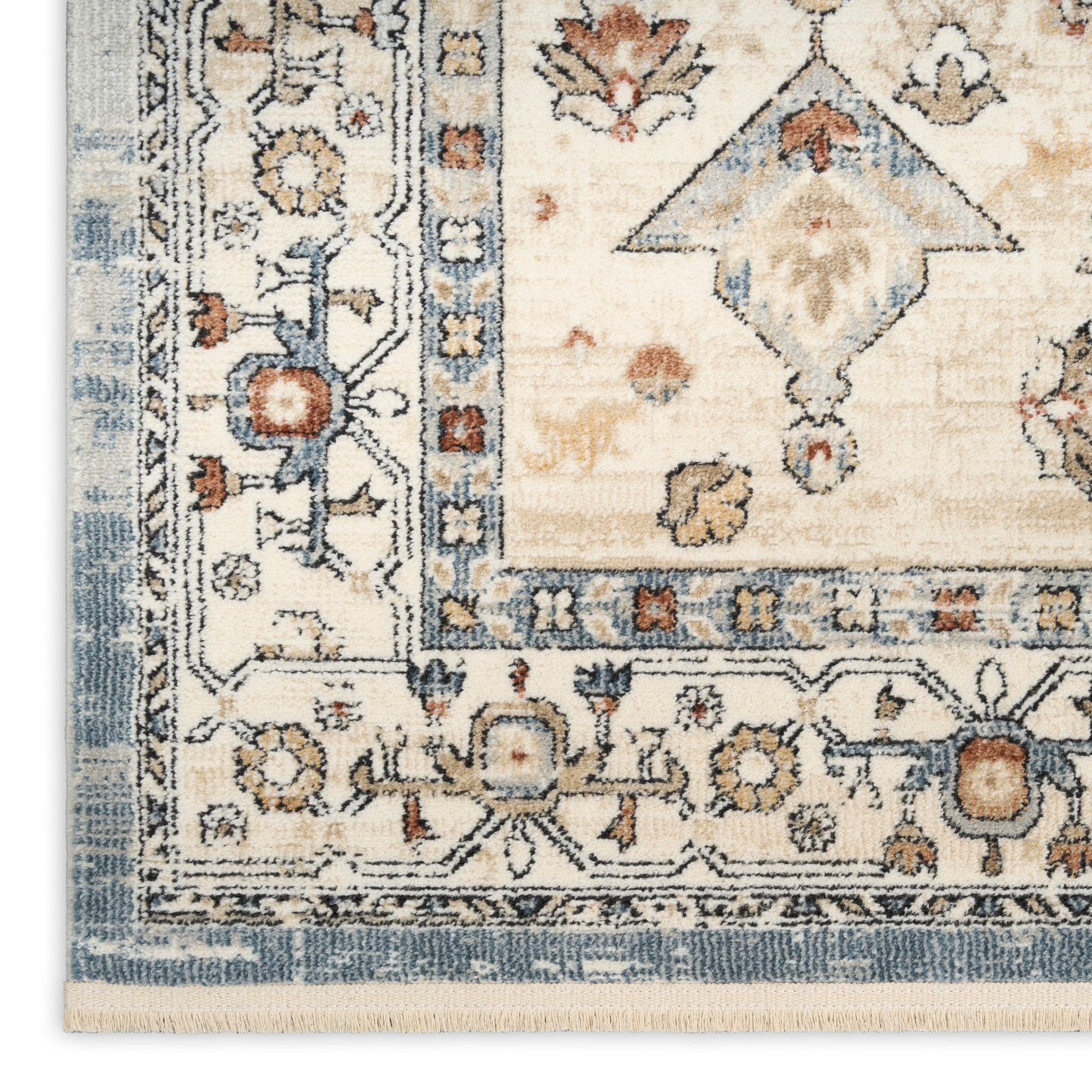 Nourison Home Pardis  Blue Taupe  Traditional