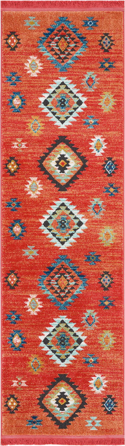 Nourison Home South Western  Red  Transitional