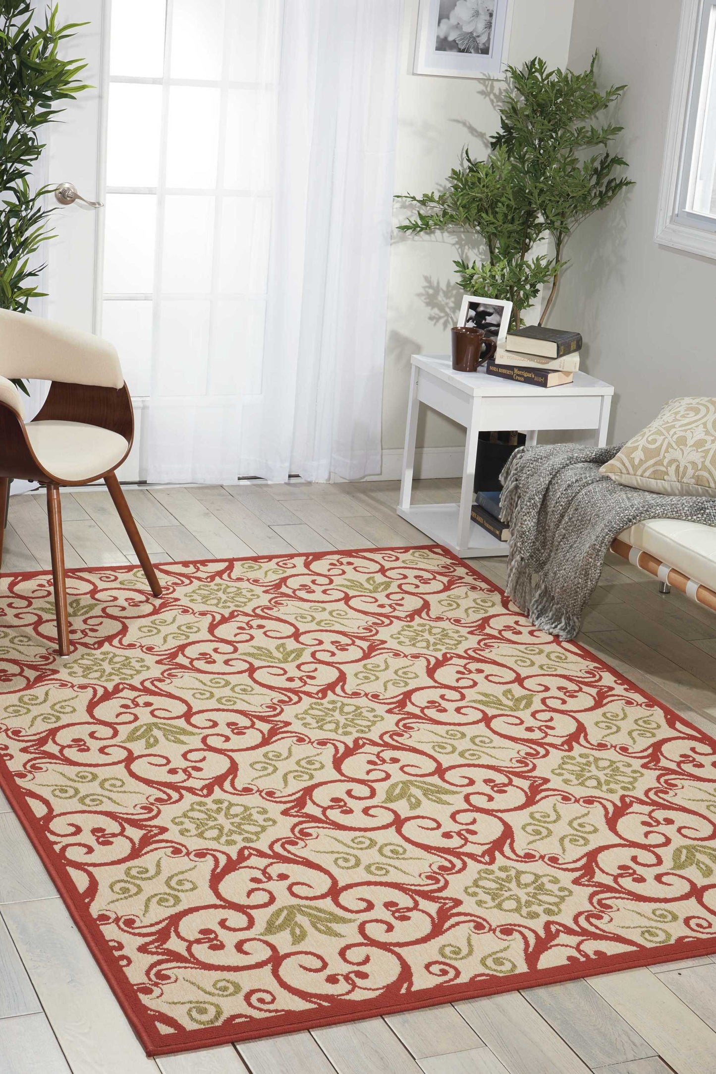 Nourison Home Caribbean  Ivory Rust  Transitional