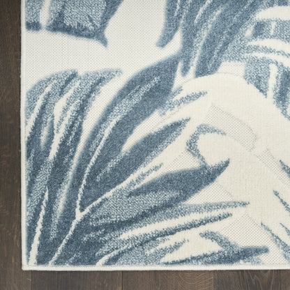 Nourison Home Aloha  Ivory Blue  Contemporary