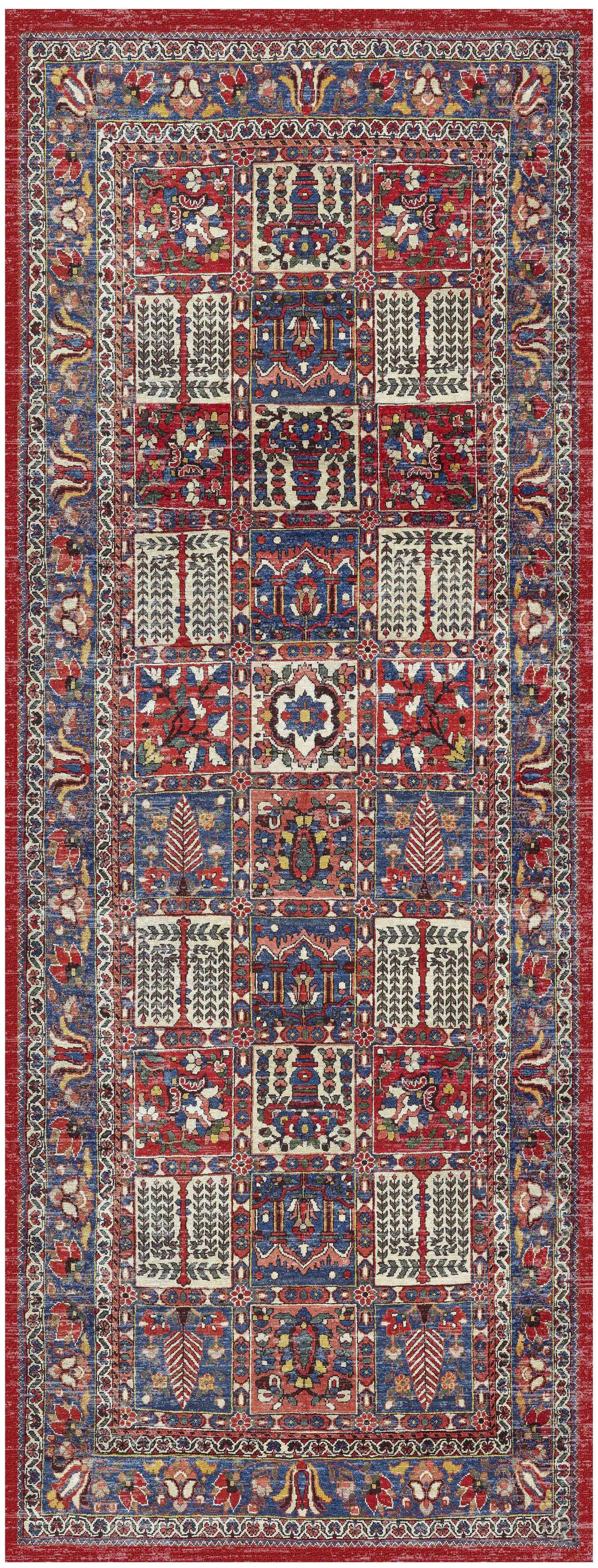 Nourison Home Fulton FUL05 Red Traditional Power-loomed Rug