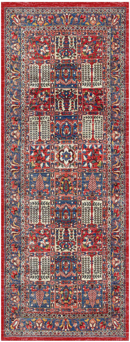 Nourison Home Fulton FUL05 Red Traditional Power-loomed Rug