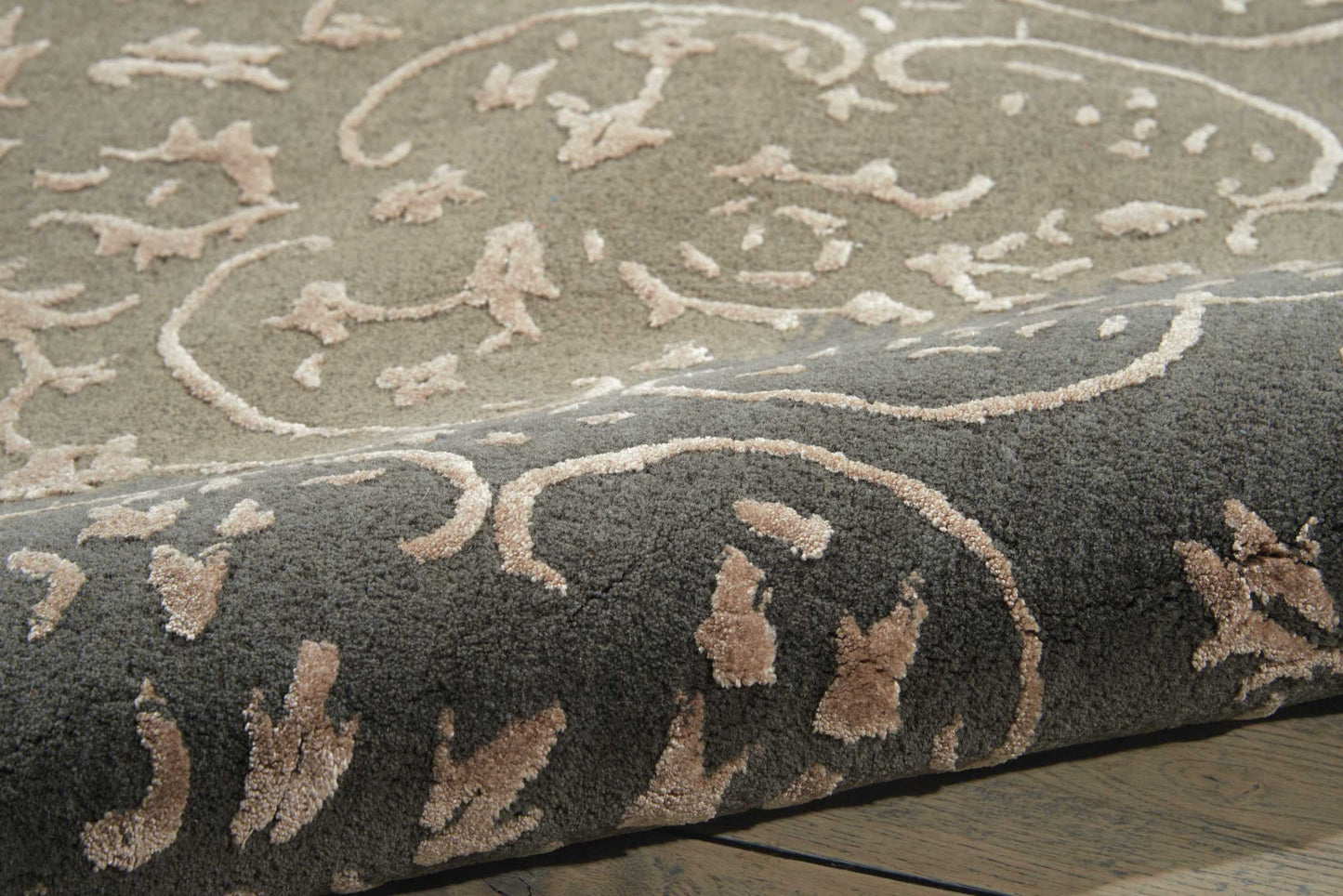 Nourison Home Opaline  Charcoal  Transitional
