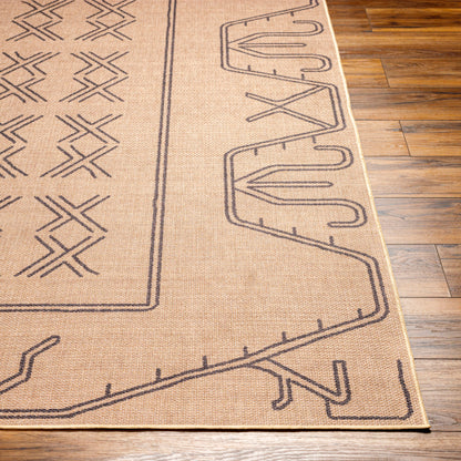 Surya Ez Jute EZT-2305 Light Brown Cottage Machinemade Rug