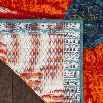 Nourison Home Aloha  Ivory Multicolor  Contemporary