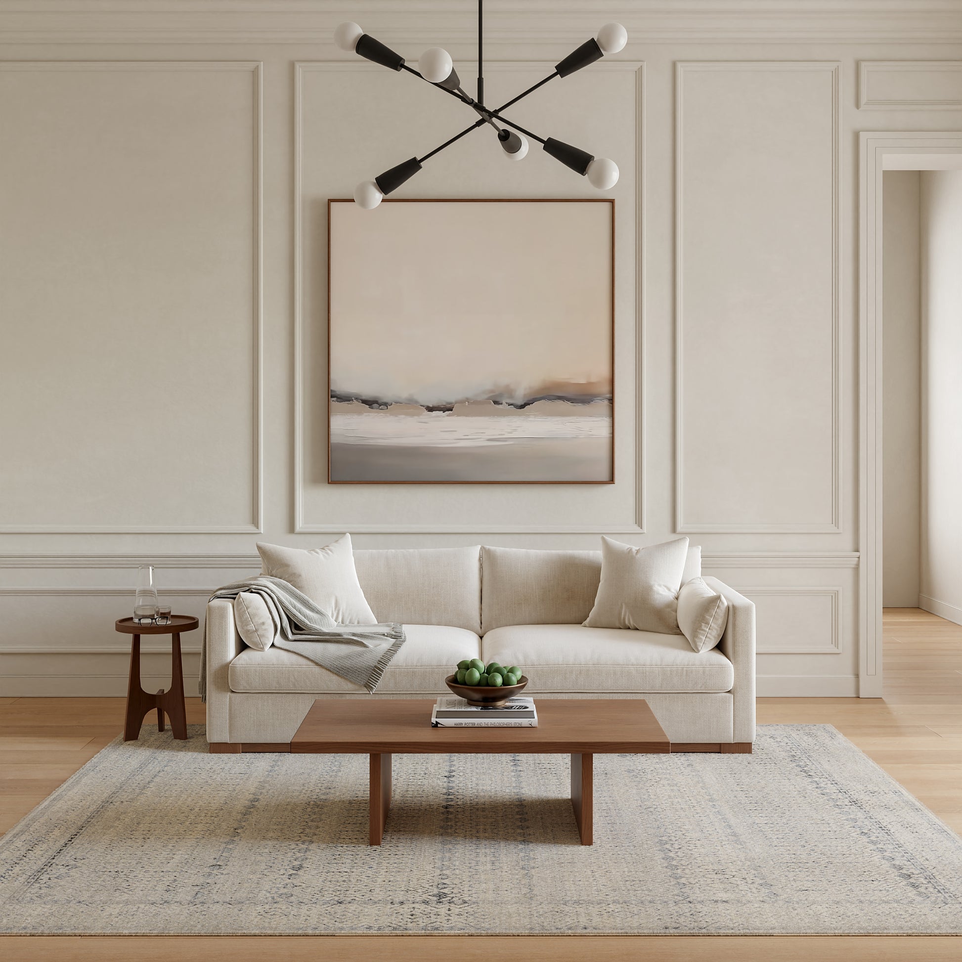 Nourison Home Sultana  Ivory Blue  Traditional