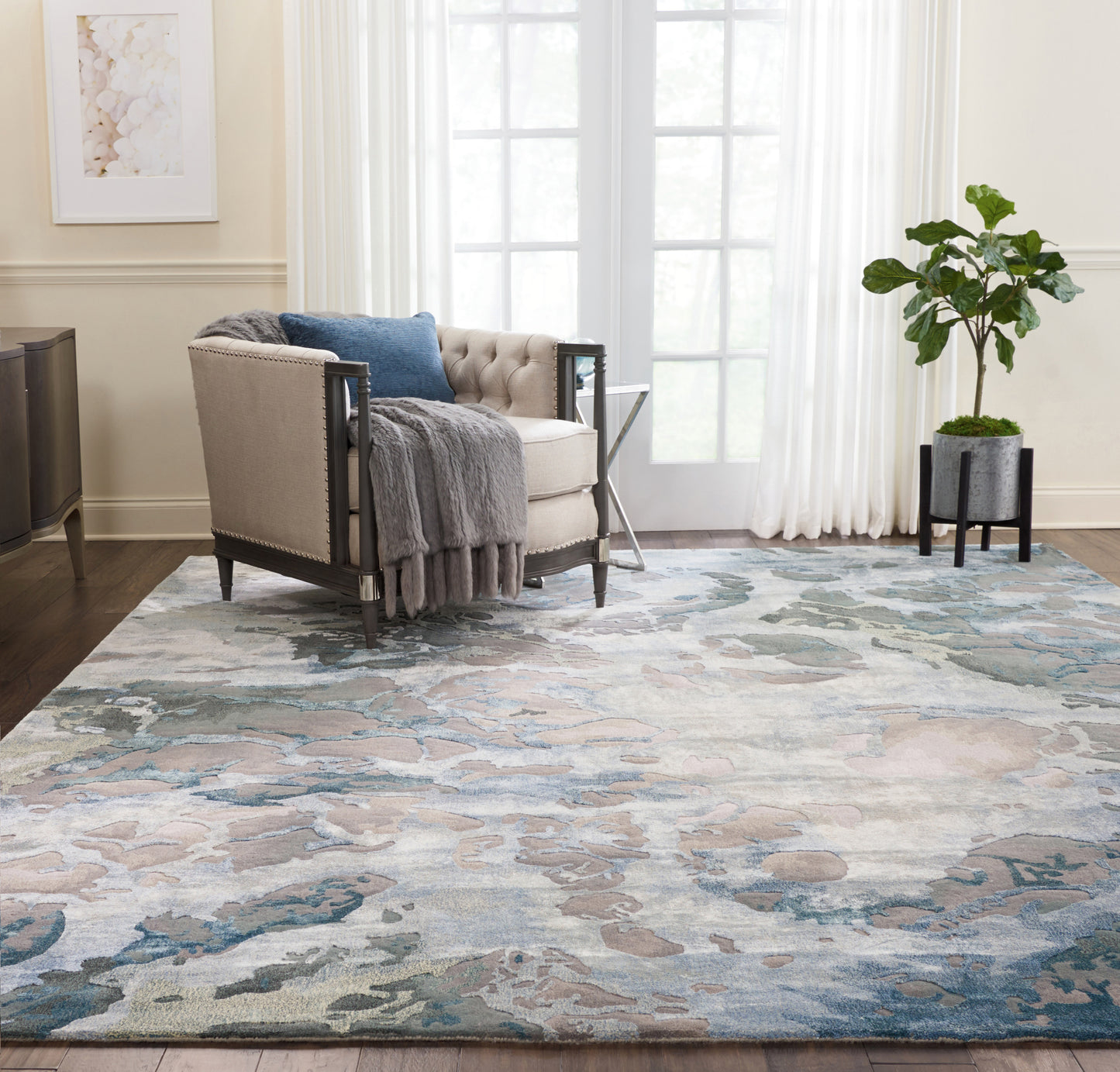 Nourison Home Prismatic  Grey Slate  Contemporary