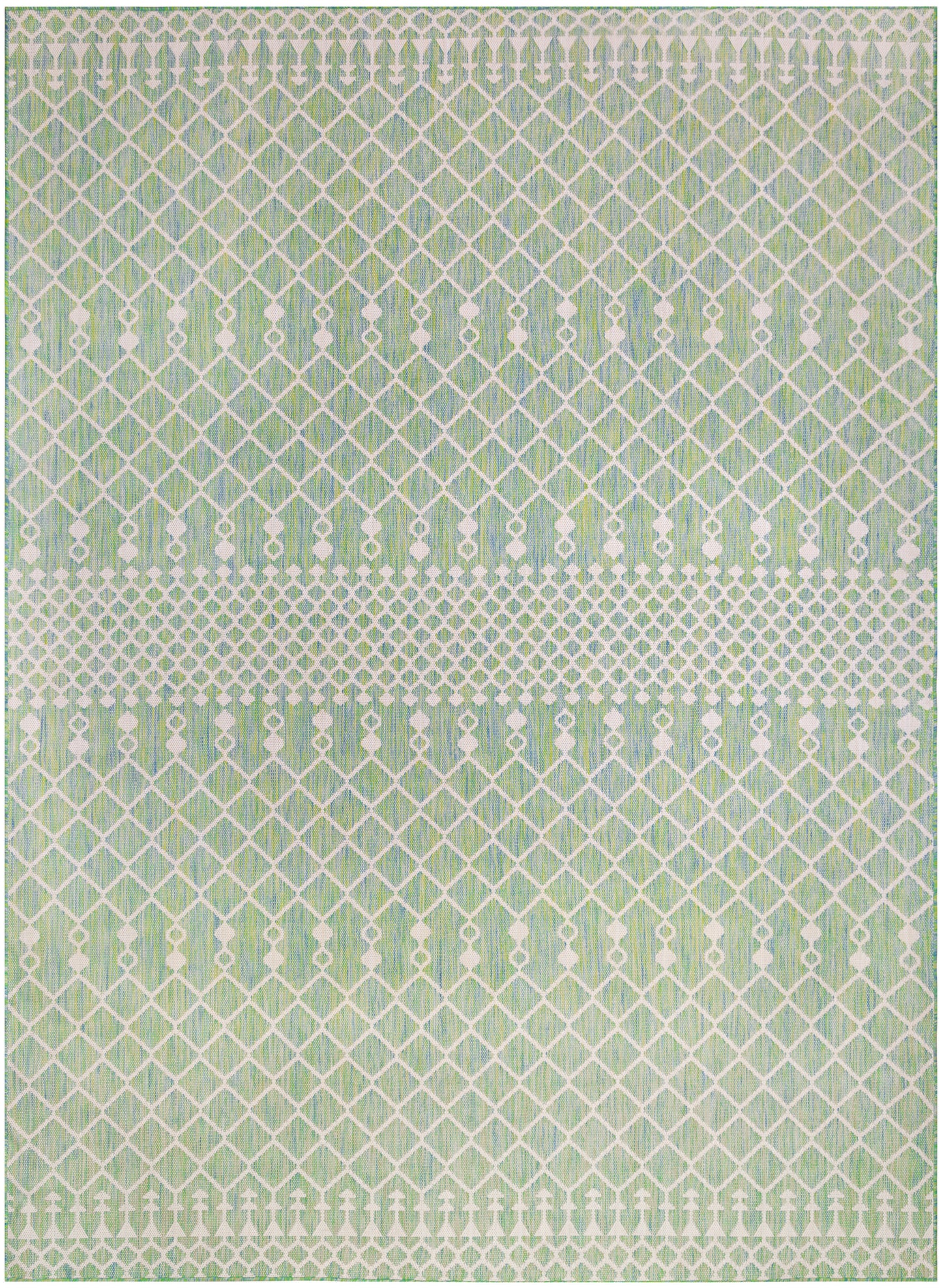 Nourison Home Positano POS02 Blue Green Contemporary Power-loomed Rug