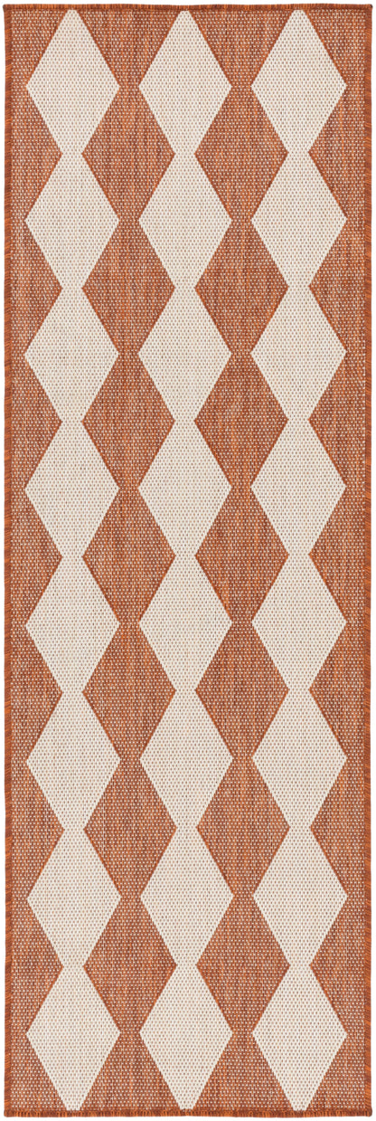 Nourison Home Positano POS04 Terracotta Contemporary Power-loomed Rug