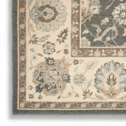 Nourison Home Living Treasures  Grey Ivory  Traditional