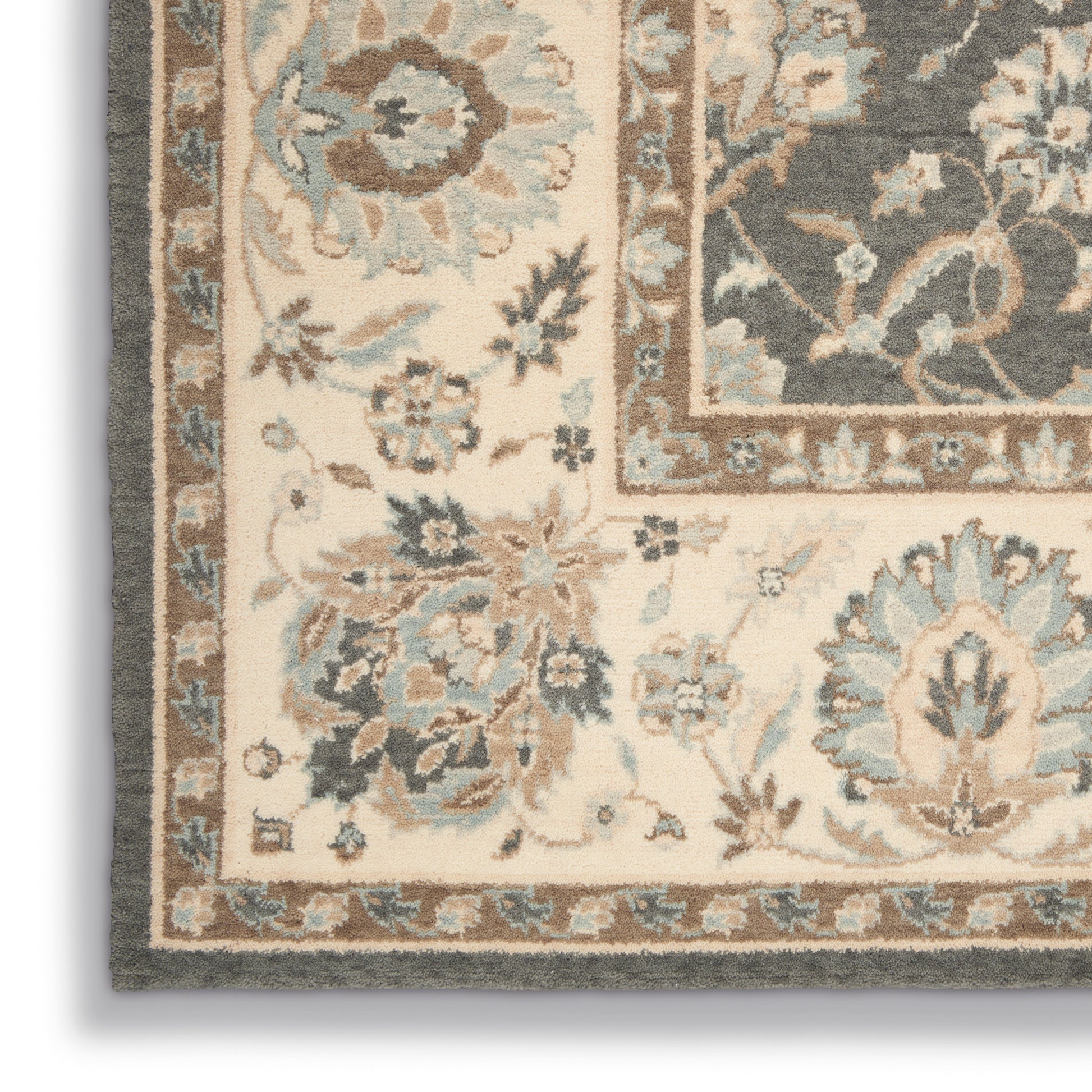 Nourison Home Living Treasures  Grey Ivory  Traditional