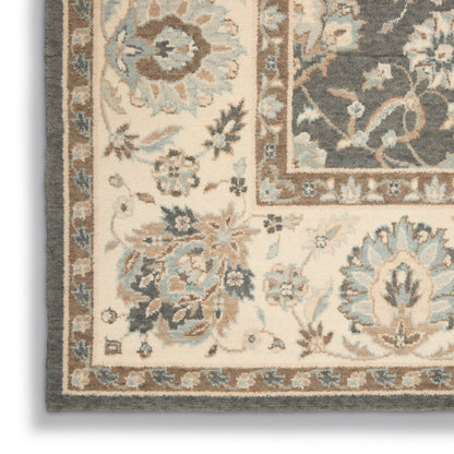 Nourison Home Living Treasures  Grey Ivory  Traditional