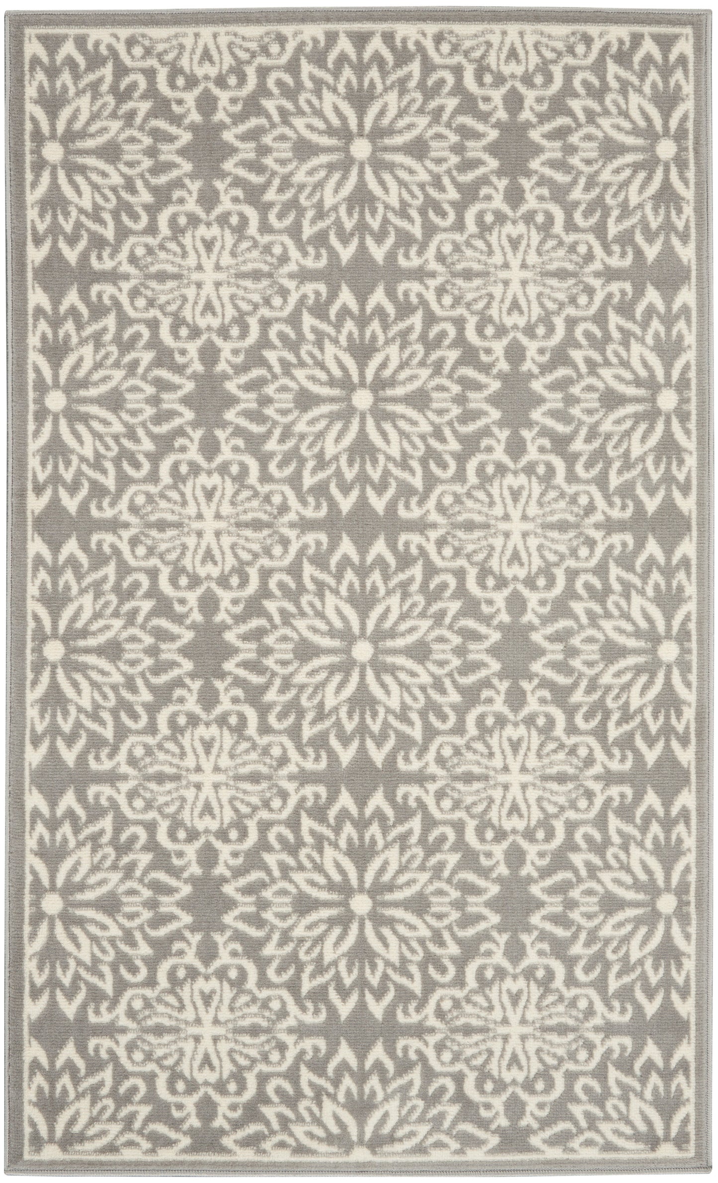 Nourison Home Jubilant JUB06 Ivory Grey Transitional Power-loomed Rug