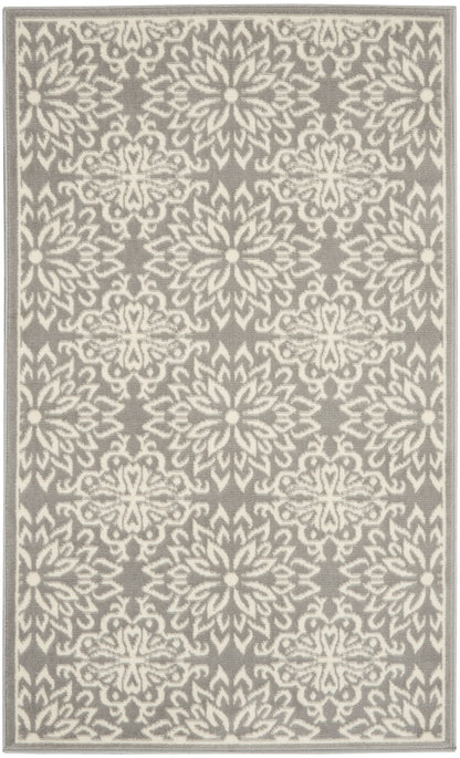 Nourison Home Jubilant JUB06 Ivory Grey Transitional Power-loomed Rug