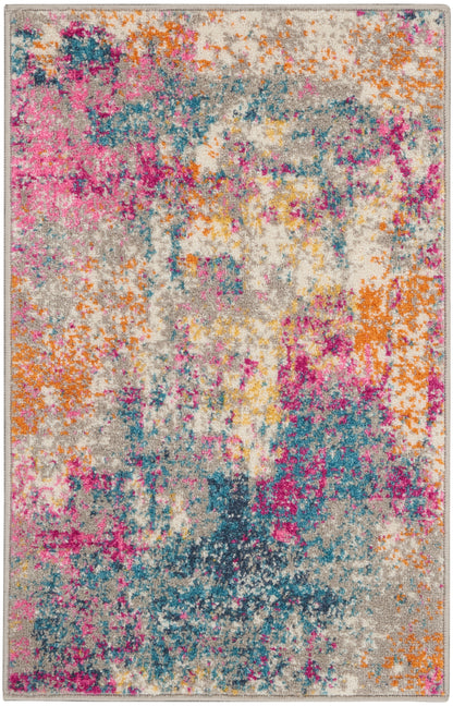 Nourison Home Passion PSN36 Ivory Multicolor Contemporary Power-loomed Rugs