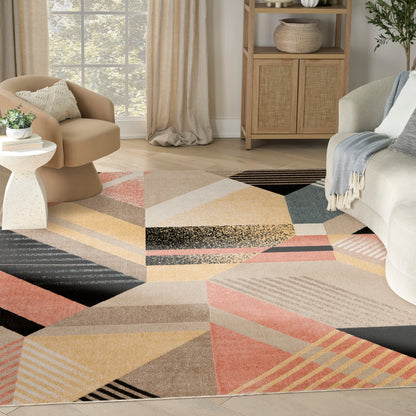 Nourison Home Washable Decor  Multicolor  Contemporary