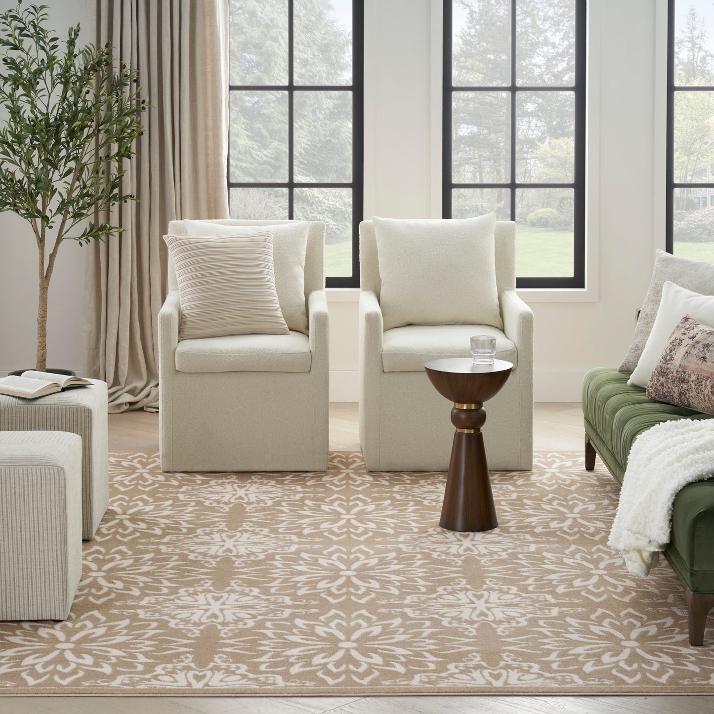 Nourison Home Jubilant  Taupe  Transitional